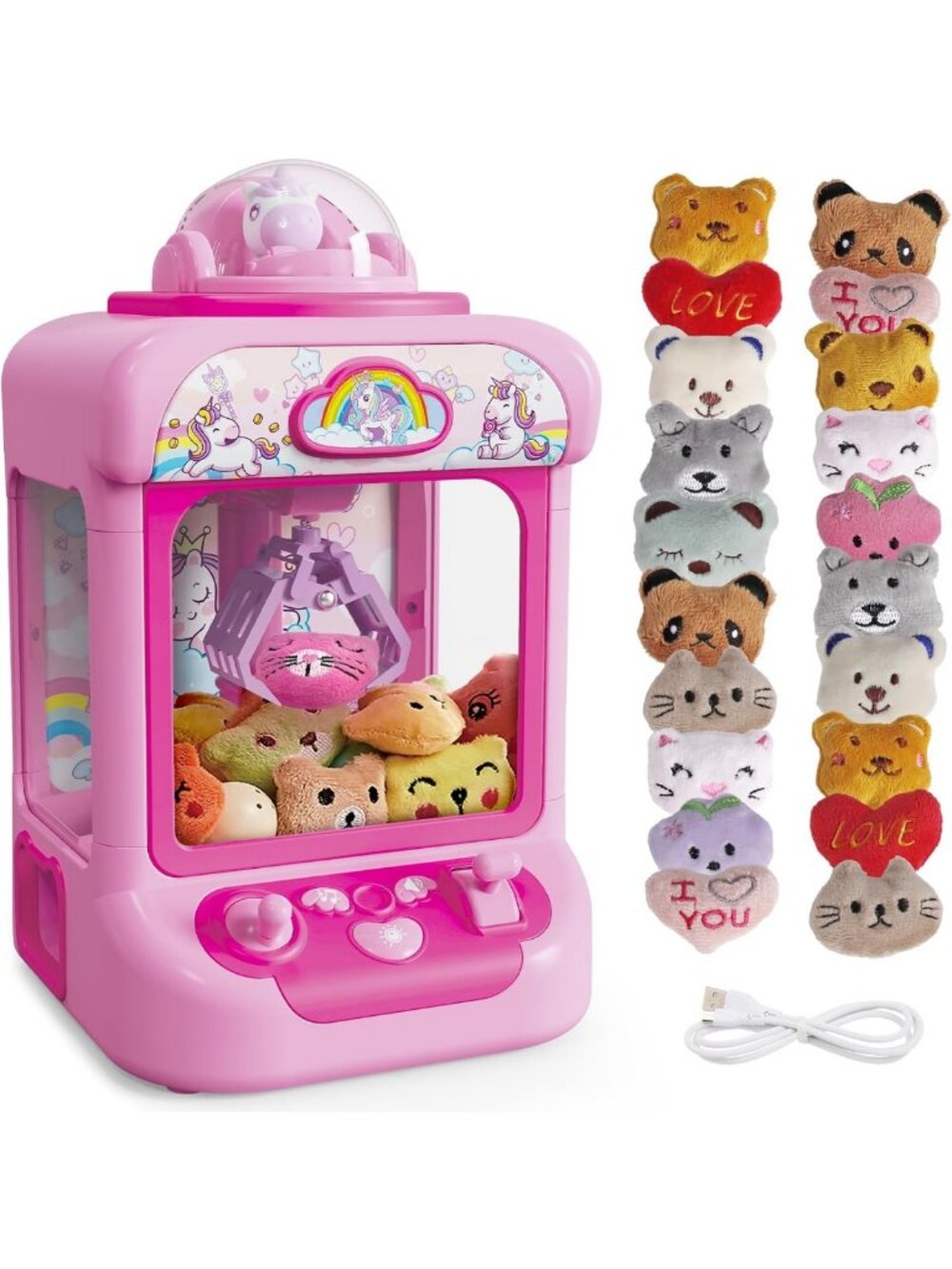 Mini Claw Machine for Kids - Unicorn Vending Toy, Fun Gift for Girls